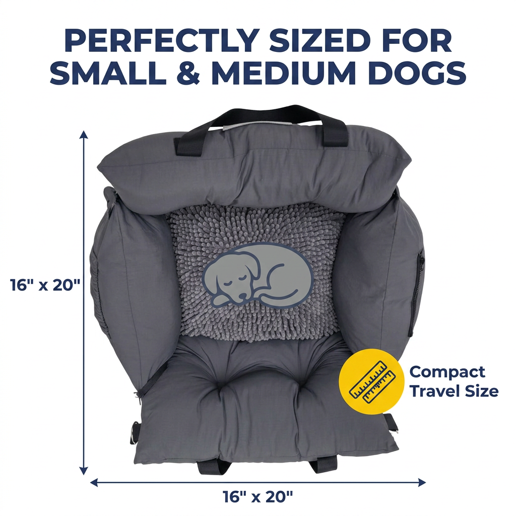Muddymats® Cloud K-9 Bed – Travel Dog Bed - 16" x 20"