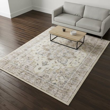 Muddy Carpet Tuscany Washable Area Rugs for Living Room, Bedroom & Dining Room – Modern Soft Low Pile Non Slip Carpet – Pet Friendly Waterproof Foldable Rugs for Home