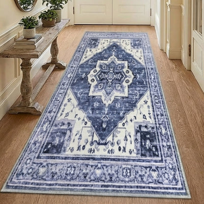 Muddy Carpet Admiral Washable Area Rugs for Living Room, Bedroom & Dining Room – Modern Soft Low Pile Non Slip Carpet – Pet Friendly Waterproof Foldable Rugs for Home