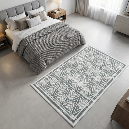 Muddy Carpet Zenith Washable Area Rugs for Living Room, Bedroom & Dining Room – Modern Soft Low Pile Non Slip Carpet – Pet Friendly Waterproof Foldable Rugs for Home