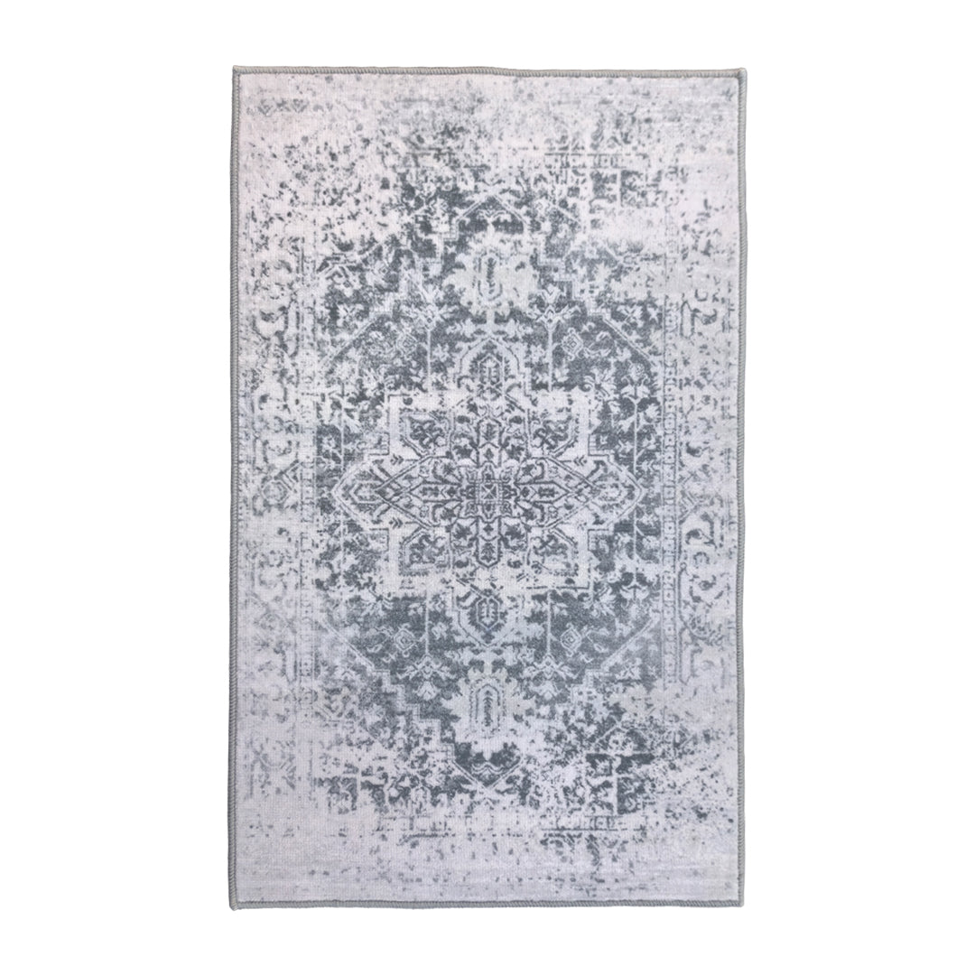 Muddy Carpet Frostbell Washable Area Rugs for Living Room, Bedroom & Dining Room – Modern Soft Low Pile Non Slip Carpet – Pet Friendly Waterproof Foldable Rugs for Home