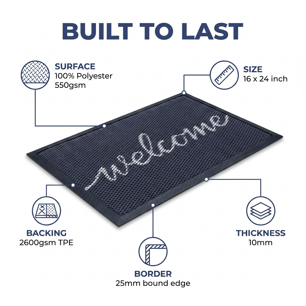 Muddymats® Printed Meshy Mat – The Best Dog Outdoor Mat for Muddy Paws