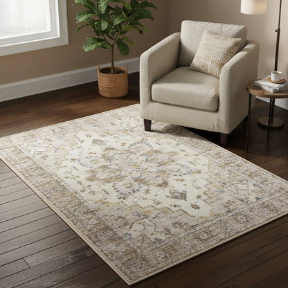 Muddy Carpet Tuscany Washable Area Rugs for Living Room, Bedroom & Dining Room – Modern Soft Low Pile Non Slip Carpet – Pet Friendly Waterproof Foldable Rugs for Home