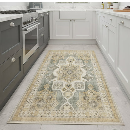 Muddy Carpet Monarch Washable Area Rugs for Living Room, Bedroom & Dining Room – Modern Soft Low Pile Non Slip Carpet – Pet Friendly Waterproof Foldable Rugs for Home