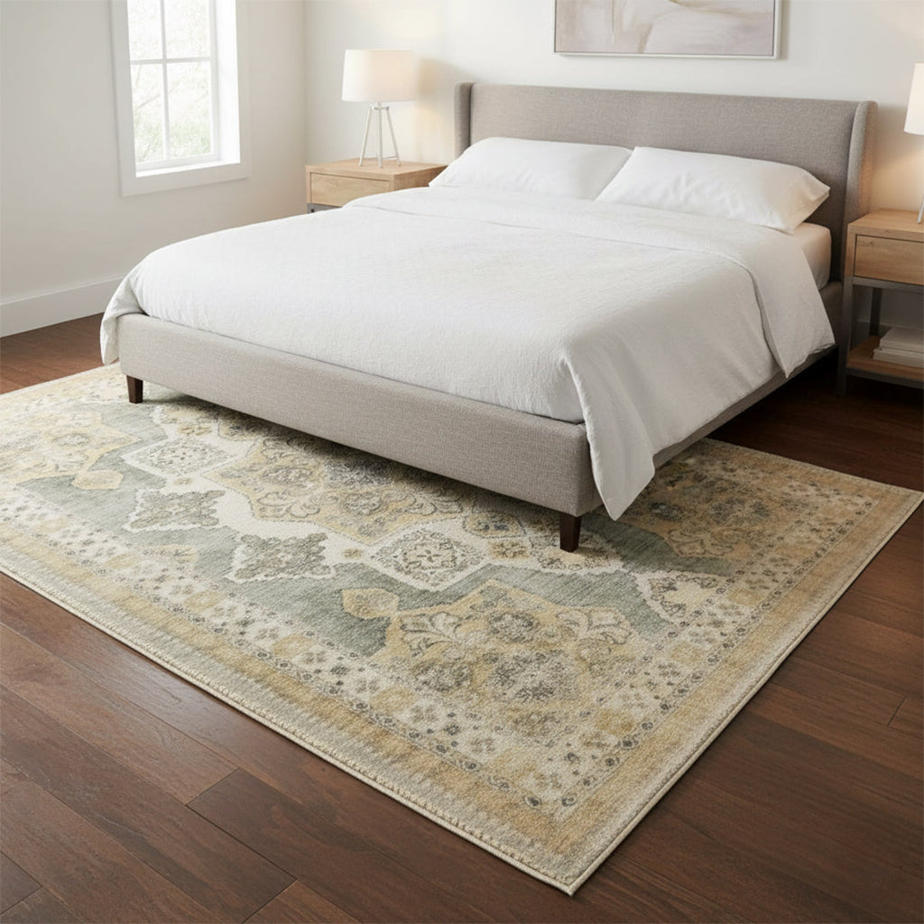 Muddy Carpet Monarch Washable Area Rugs for Living Room, Bedroom & Dining Room – Modern Soft Low Pile Non Slip Carpet – Pet Friendly Waterproof Foldable Rugs for Home