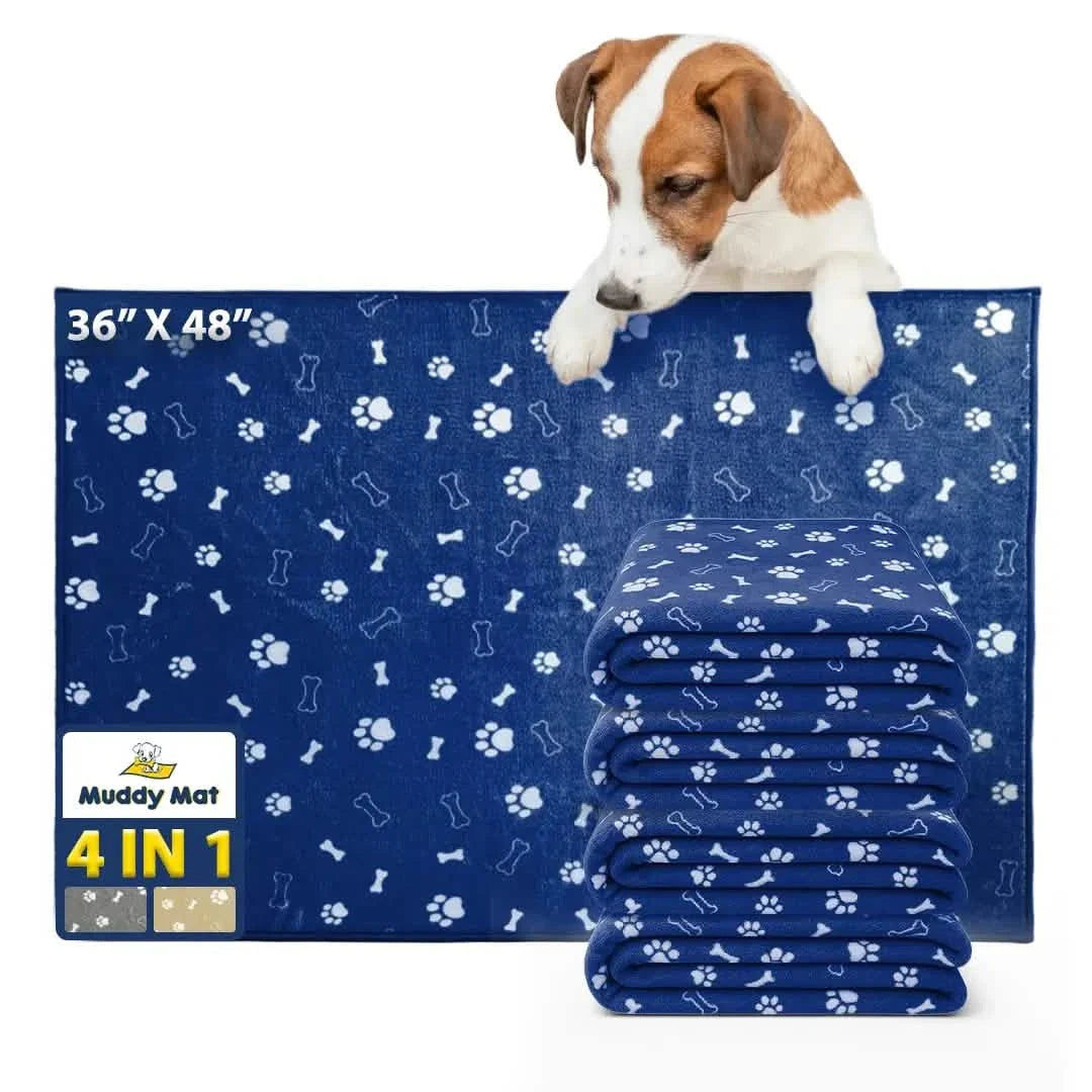 Muddymats® Washable Pee Pads for Dogs, Super Absorbent Reusable Puppy Pads–100% Waterproof Pee & Potty Training Pads for Pets, Non-Slip Dog Pads for Crates, Playpens and Floors