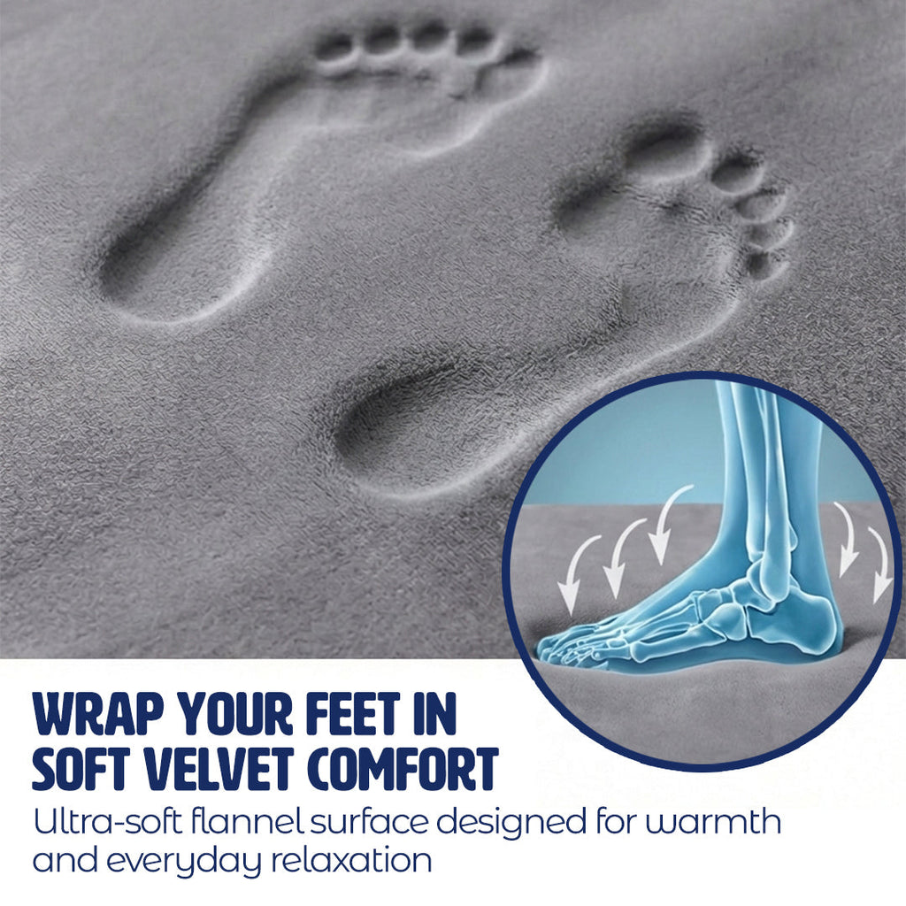 Muddymats® Memory Foam Bath Mat – Velvet Soft Non Slip Bathroom Rugs, Thick Absorbent Bath Rugs, Washable Bath Mat for Bathroom Floor and Shower