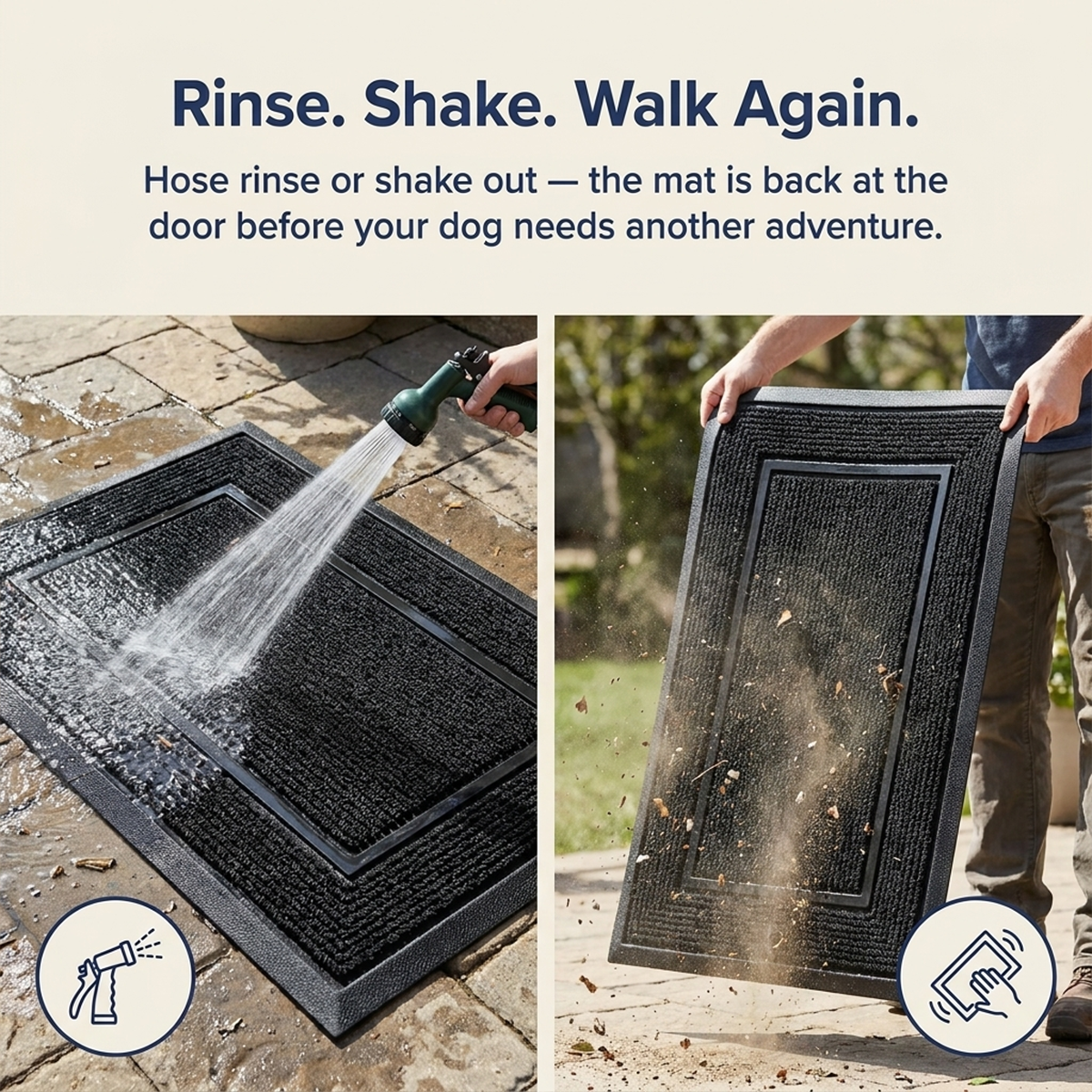 Muddymats® Printed Meshy Mat – The Best Dog Outdoor Mat for Muddy Paws