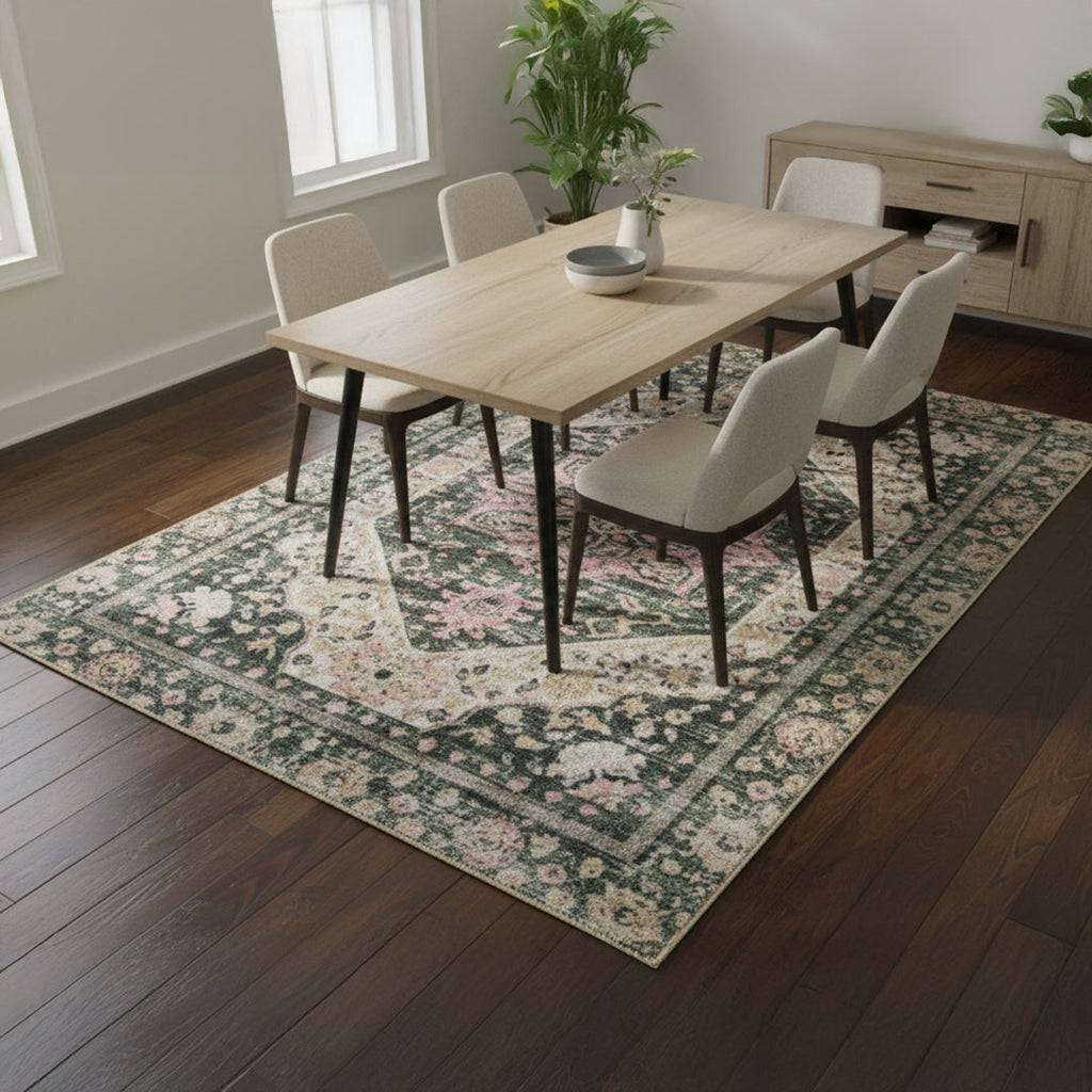 Muddy Carpet Eden Washable Area Rugs for Living Room, Bedroom & Dining Room – Modern Soft Low Pile Non Slip Carpet – Pet Friendly Waterproof Foldable Rugs for Home