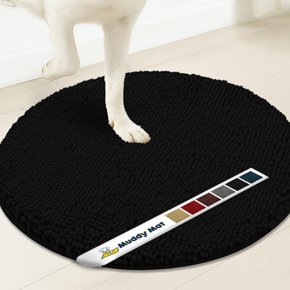 Muddymats® Super Absorbent Microfiber Dog Door Round Mat