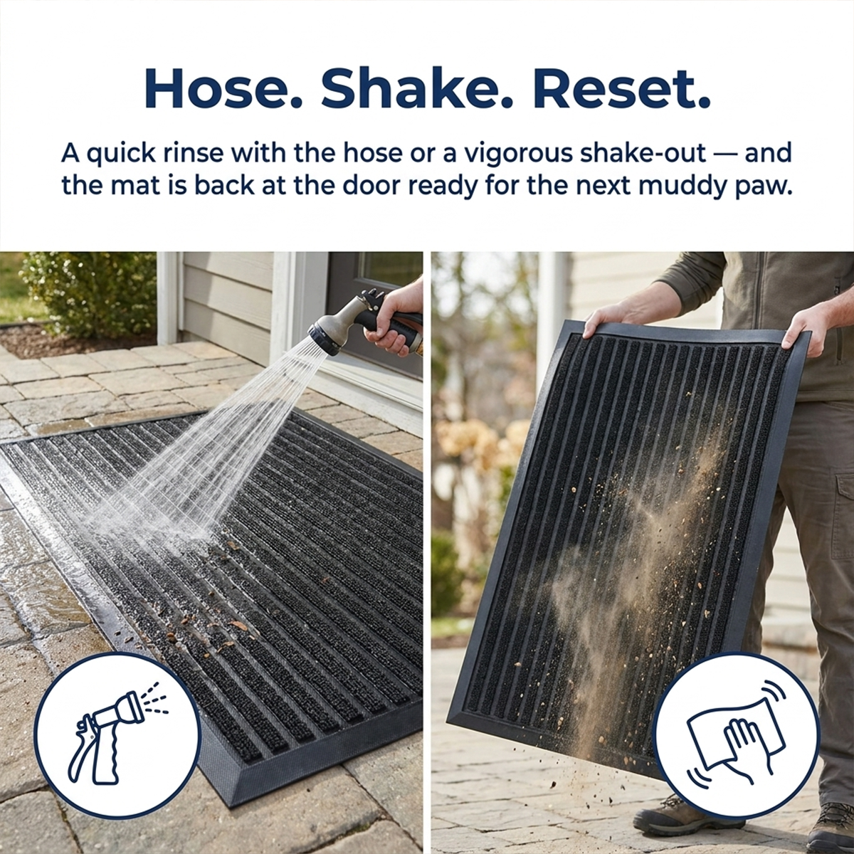 Muddymats® Printed Meshy Mat – The Best Dog Outdoor Mat for Muddy Paws