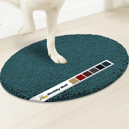 Muddymats® Super Absorbent Microfiber Dog Door Oval Mat