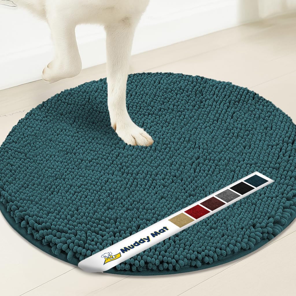 Muddymats® Super Absorbent Microfiber Dog Door Round Mat