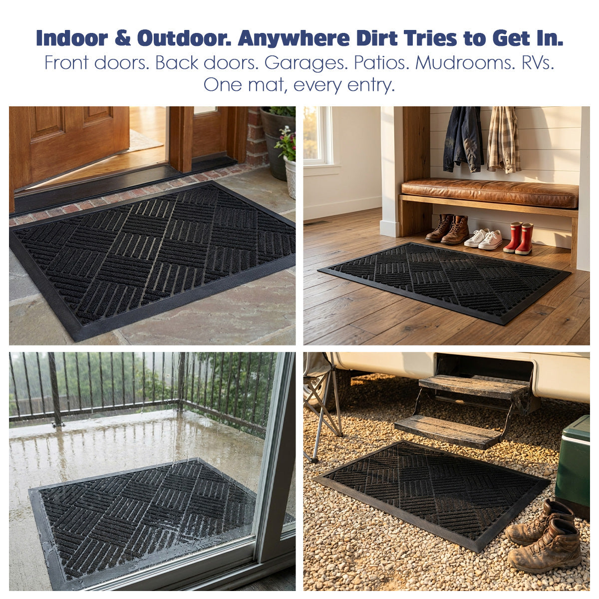 Muddymats® Printed Meshy Mat – The Best Dog Outdoor Mat for Muddy Paws