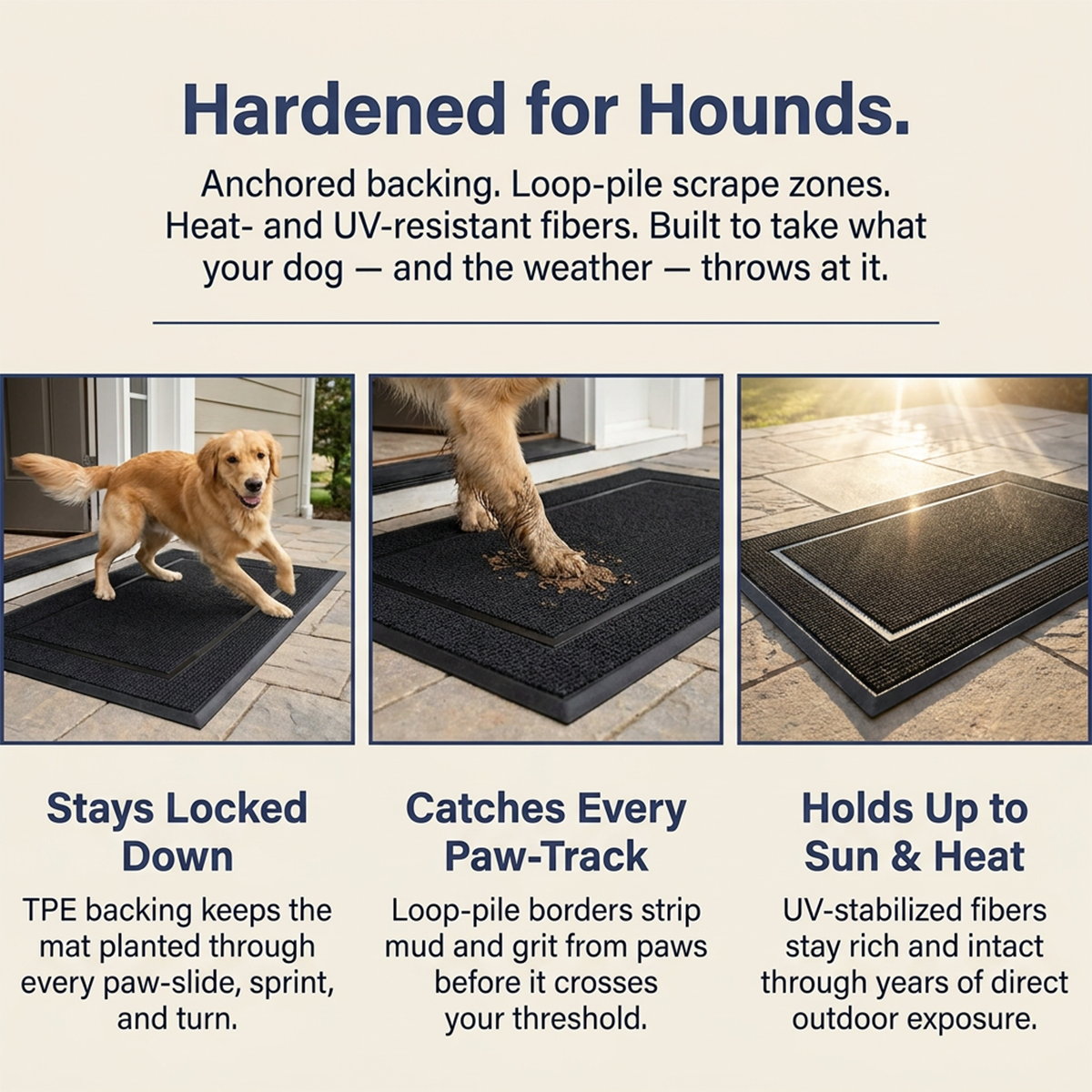 Muddymats® Printed Meshy Mat – The Best Dog Outdoor Mat for Muddy Paws