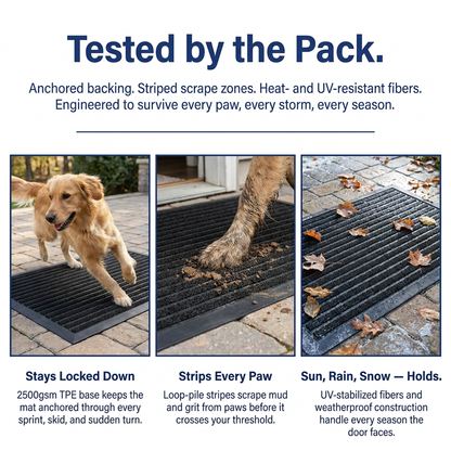 Muddymats® Printed Meshy Mat – The Best Dog Outdoor Mat for Muddy Paws