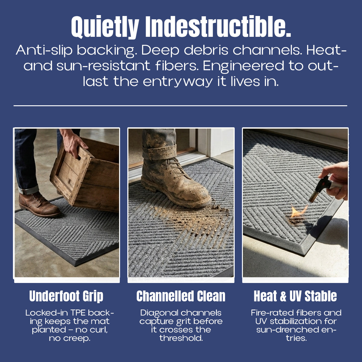 Muddymats® Printed Meshy Mat – The Best Dog Outdoor Mat for Muddy Paws