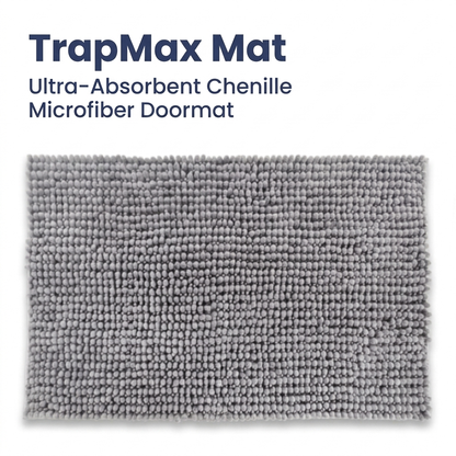 Muddymats® T.Max Dog Door Mat for Muddy Paws – Dirt-Trapping Chenille Entryway Muddy Carpet®, Super Water Absorbent Microfiber, Quick Dry, Slip Resistant Washable Indoor Mat