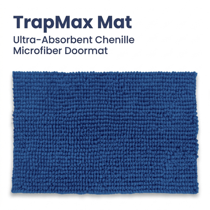 Muddymats® T.Max Dog Door Mat for Muddy Paws – Dirt-Trapping Chenille Entryway Muddy Carpet®, Super Water Absorbent Microfiber, Quick Dry, Slip Resistant Washable Indoor Mat