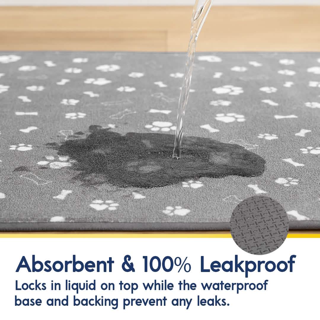 Muddymats® Washable Pee Pads for Dogs, Super Absorbent Reusable Puppy Pads–100% Waterproof Pee & Potty Training Pads for Pets, Non-Slip Dog Pads for Crates, Playpens and Floors
