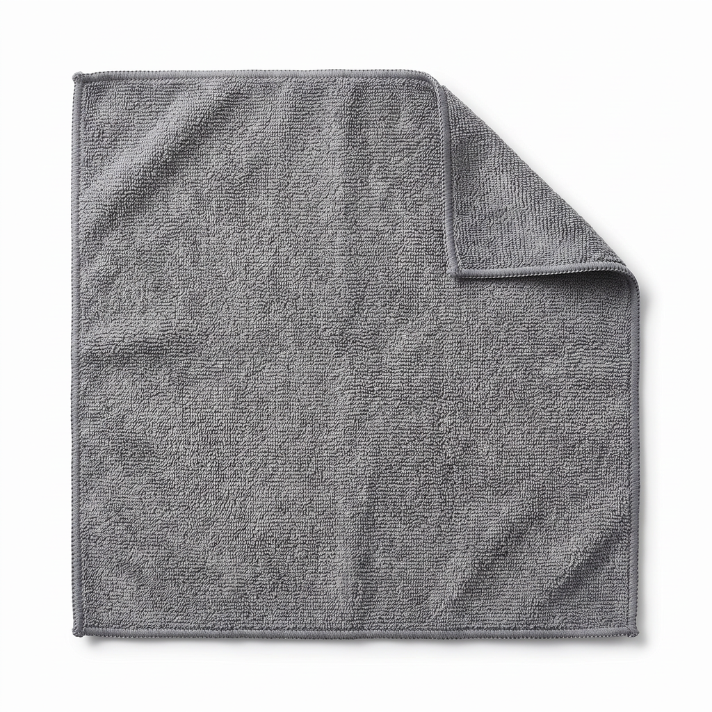 Muddymats® Kitchen Towels 3 Pack - Super Absorbent Microfiber Dish Cloths, Quick Dry Soft Cleaning Towels for Dishes, Counters and Spills, Machine Washable, Grey 11.8" x 11.8"