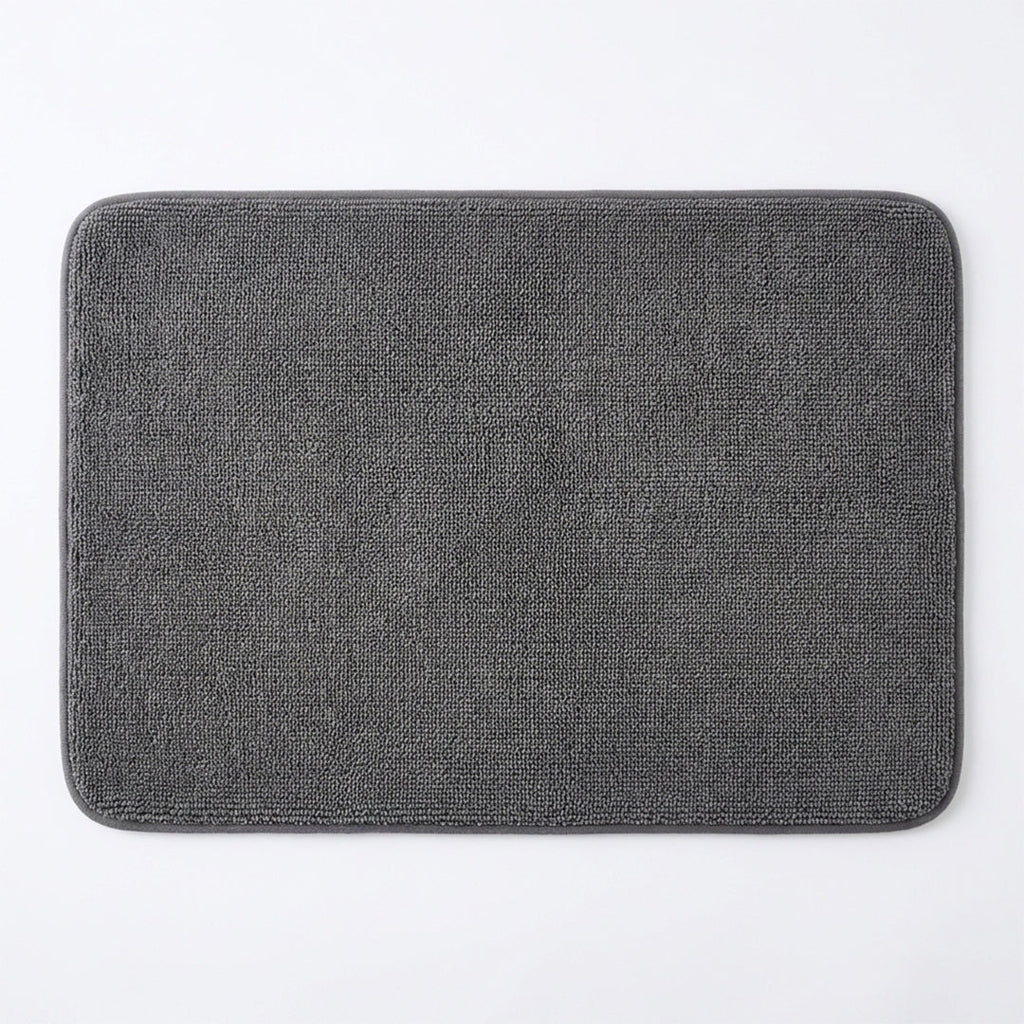 Muddymats® CloudStep Bathroom Rugs, Non Slip Bath Mats for Bathroom, Super Absorbent Memory Foam Chenille, Quick Dry Machine Washable Thick Toilet Rug for Shower Tub and Floor
