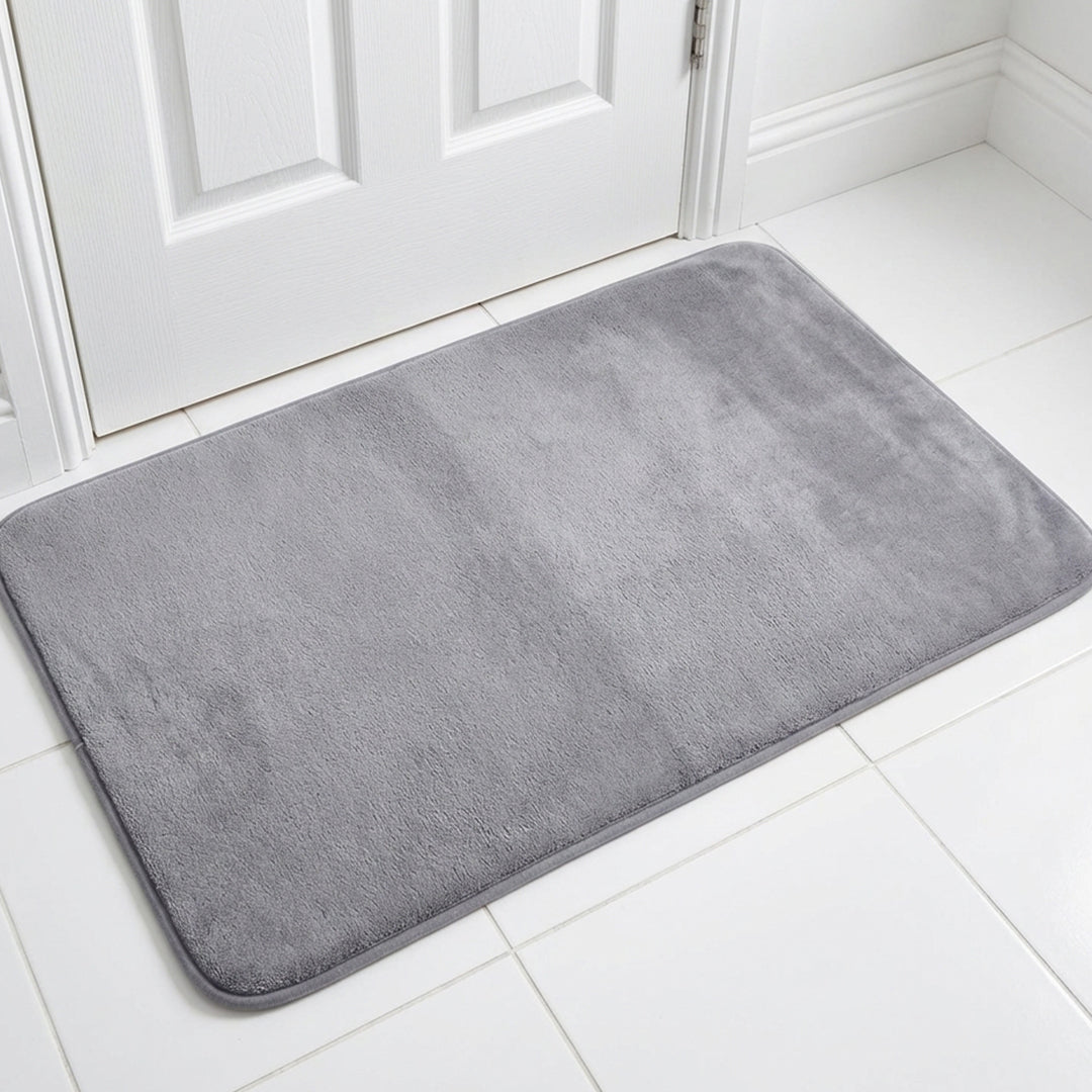 Muddymats® Memory Foam Bath Mat – Velvet Soft Non Slip Bathroom Rugs, Thick Absorbent Bath Rugs, Washable Bath Mat for Bathroom Floor and Shower