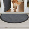 Muddymats® Semi-Circle Meshy Door Mat Heavy-Duty Quick-Dry Floor Mat, Sand & Dirt Trapper for Indoor & Outdoor, Ideal for Entrance, Patios & Garages, Low-Profile, Non-Slip, Washable, Mudroom