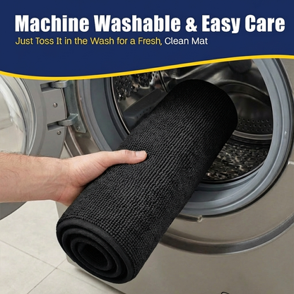 Muddymats® CloudStep Bathroom Rugs, Non Slip Bath Mats for Bathroom, Super Absorbent Memory Foam Chenille, Quick Dry Machine Washable Thick Toilet Rug for Shower Tub and Floor
