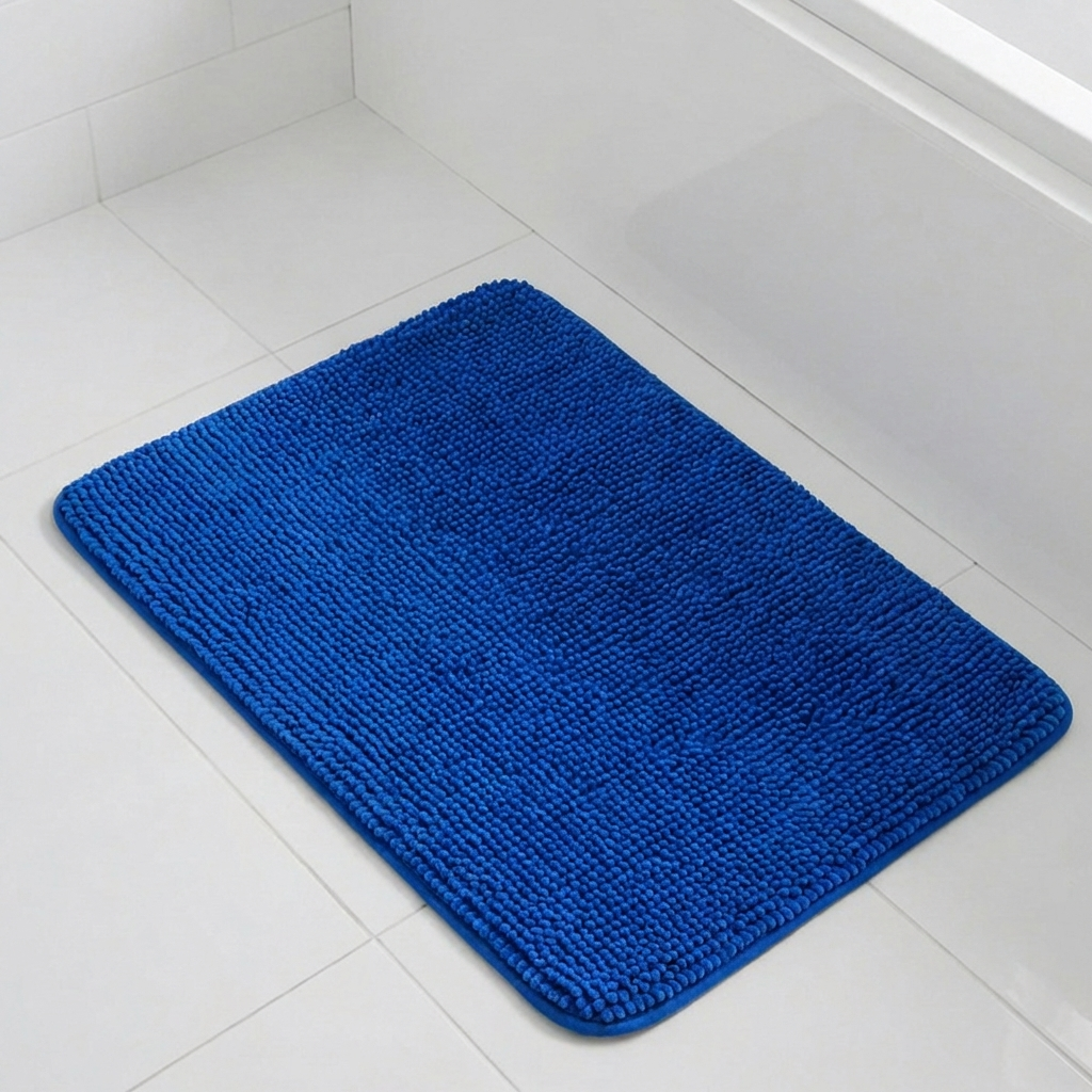 Muddymats® CloudStep Bathroom Rugs, Non Slip Bath Mats for Bathroom, Super Absorbent Memory Foam Chenille, Quick Dry Machine Washable Thick Toilet Rug for Shower Tub and Floor