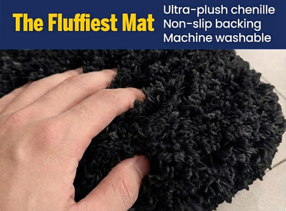 Muddymats® Fluffy Bathroom Rug, Soft Absorbent Microfiber Bath Mat, Non Slip, Quick Dry, Machine Washable for Bathroom Floor, Tub, Shower, Toilet and Sink
